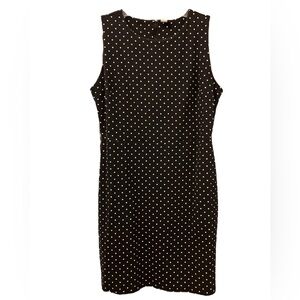 OLD NAVY Women’s Black/White Polka Dot Sleeveless  Mini Sheath Dress Size Large